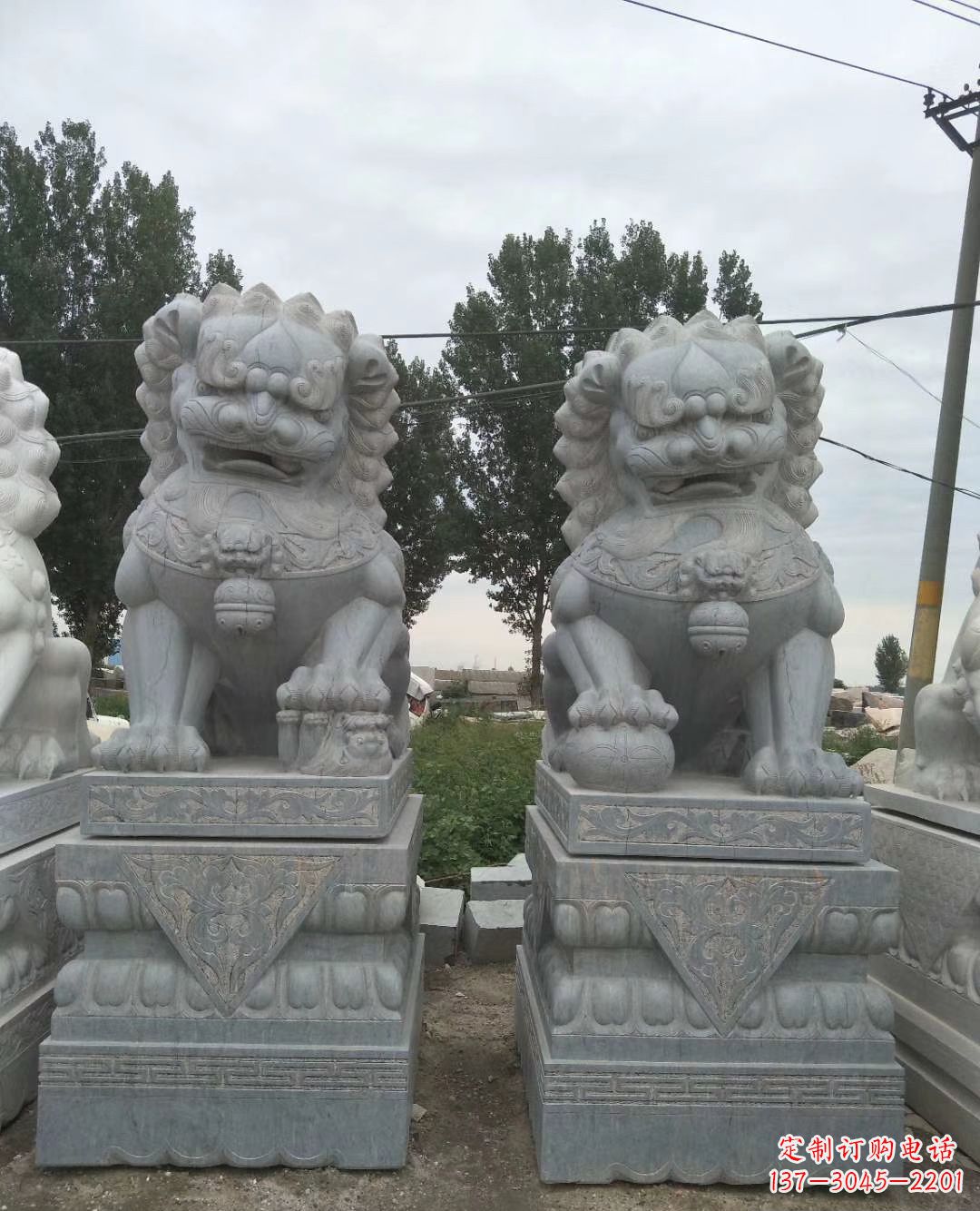 佛山3米高青石狮子