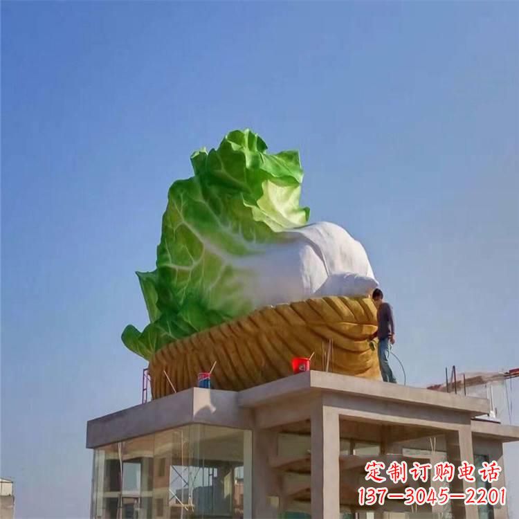 佛山玻璃钢白菜雕塑