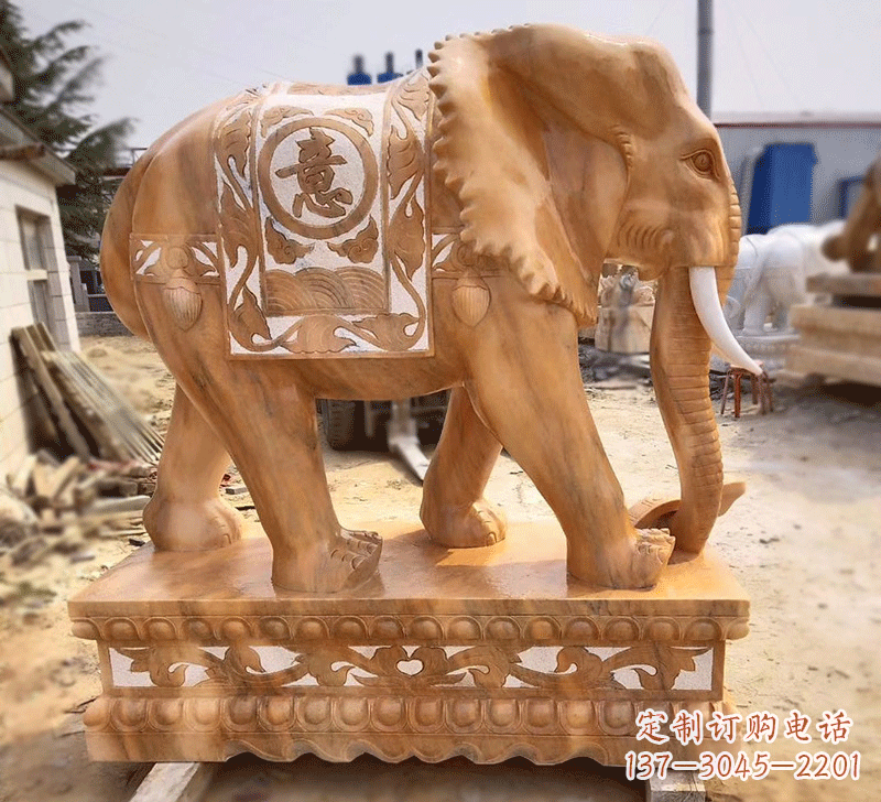 佛山雕刻石雕大象