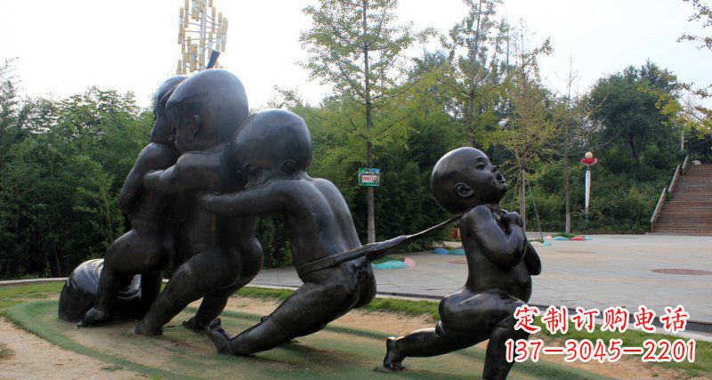 佛山萝卜街头铜雕的精美景观