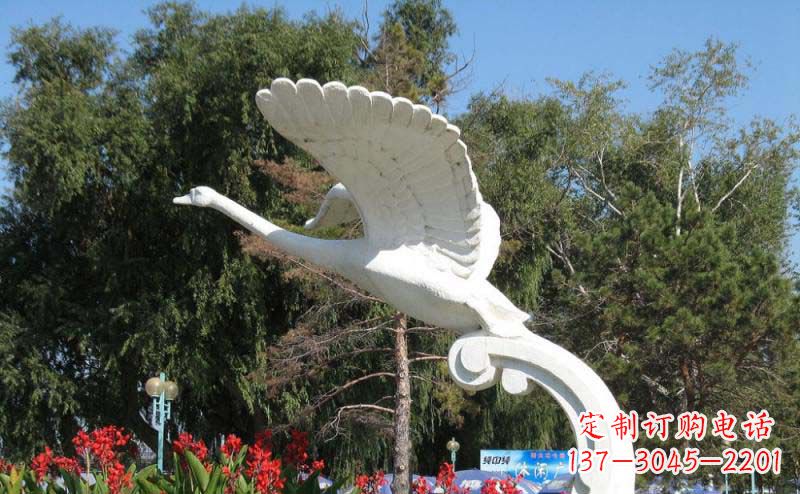 佛山白天鹅大理石雕塑