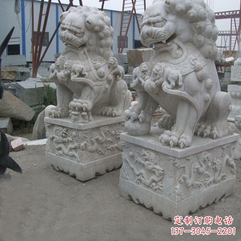 佛山新狮子雕塑,传承北京青铜文化