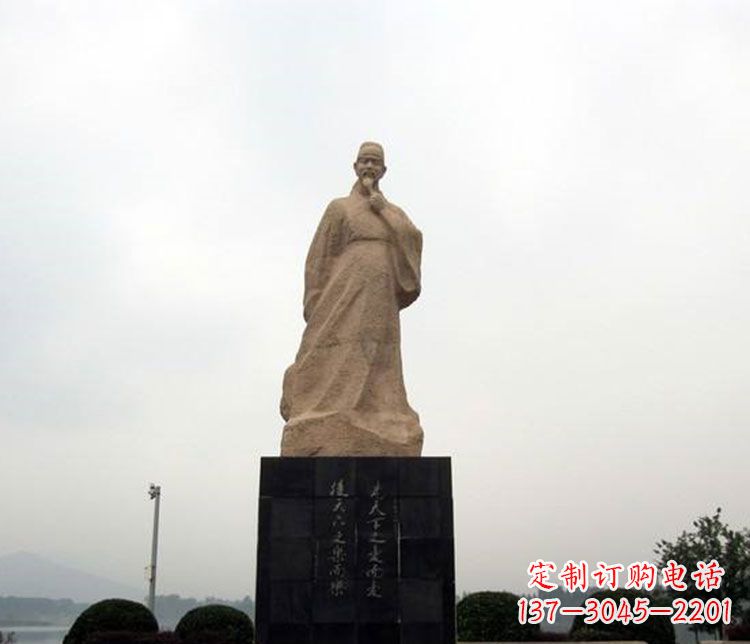 佛山北宋政治家范仲淹石雕
