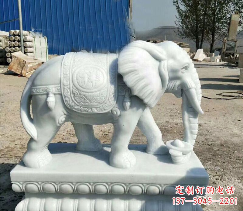 佛山大象汉白玉吊坠
