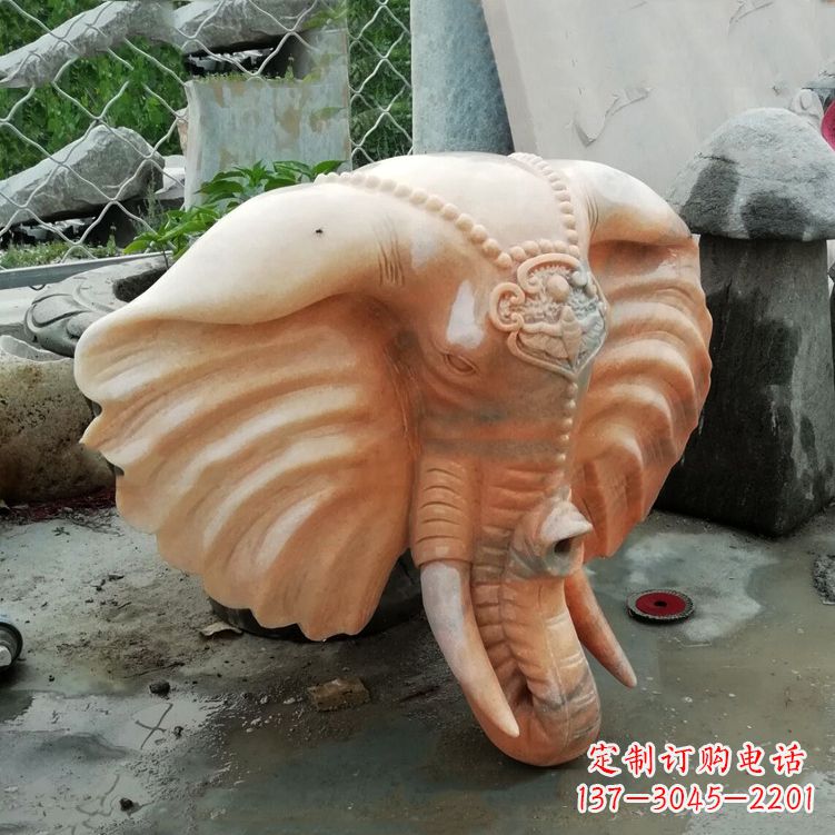 佛山精美大象头雕塑
