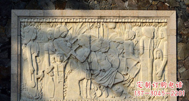 佛山女人之石抽象浮雕壁画