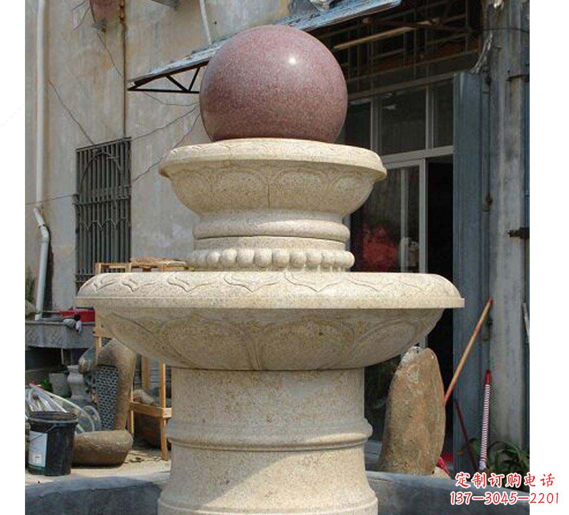 佛山别墅景观装饰风水球喷泉雕塑