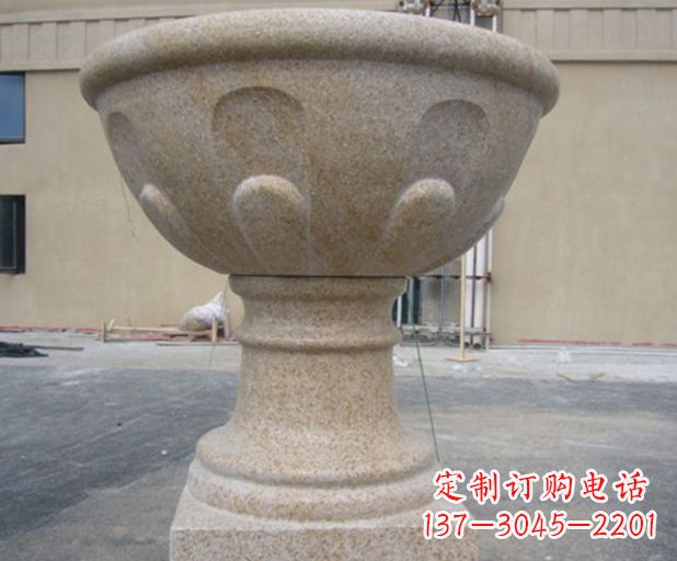 佛山别墅景观花盆石雕