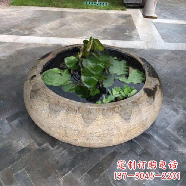 佛山经典古典仿古石雕鱼缸