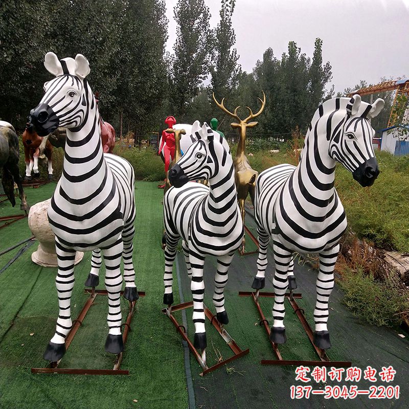 佛山斑马玻璃钢仿真雕塑