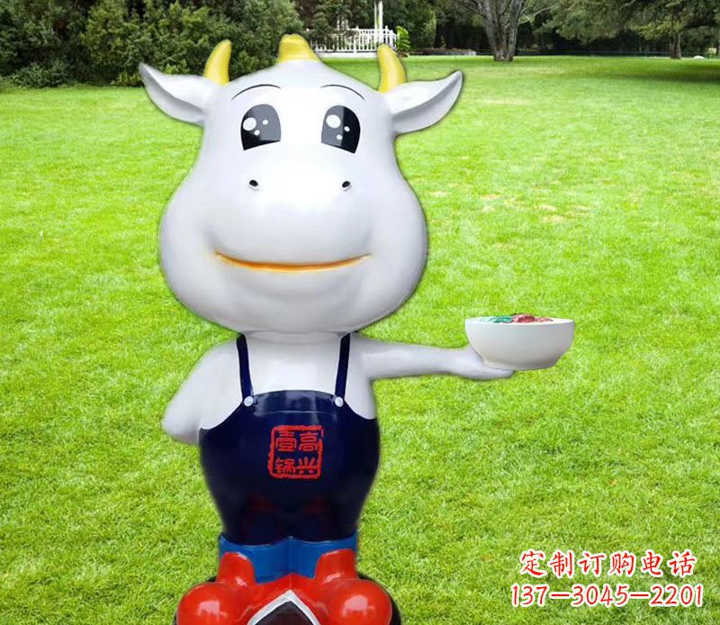 佛山玻璃钢制作的牛雕塑
