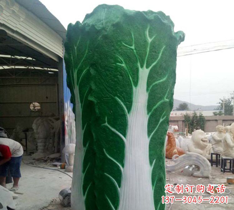 佛山玻璃钢仿真白菜雕塑让艺术与自然完美结合