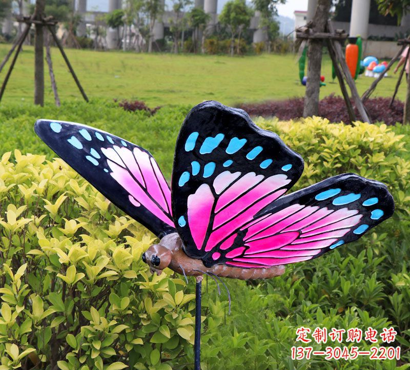 佛山玻璃钢蝴蝶雕塑