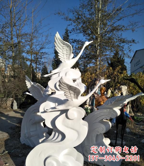 佛山玻璃钢天鹅雕塑