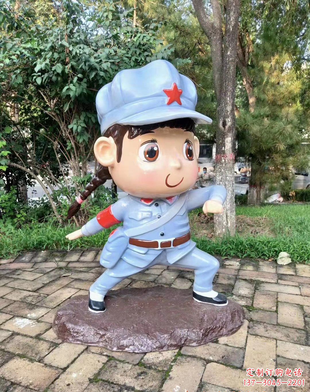 佛山红军雕塑永记革命英雄