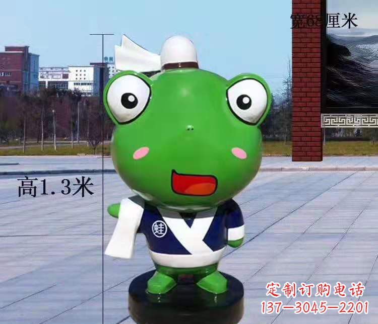佛山玻璃钢卡通小青蛙——景观雕塑的新灵感