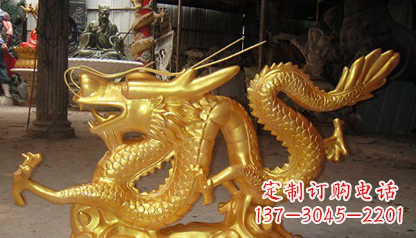 佛山玻璃钢龙仿铜动物雕塑艺术与美的完美结合