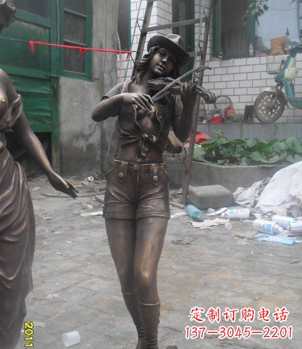 佛山美丽的玻璃钢女性雕塑