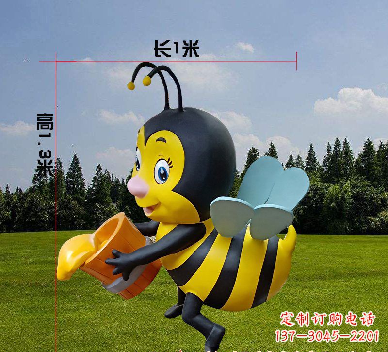 佛山玻璃钢蜜蜂雕塑