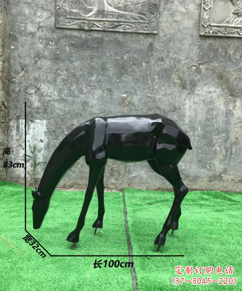 佛山玻璃钢制作的鹿雕塑