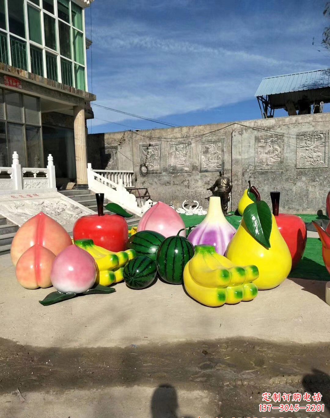 佛山玻璃钢水果雕塑一种别致的艺术