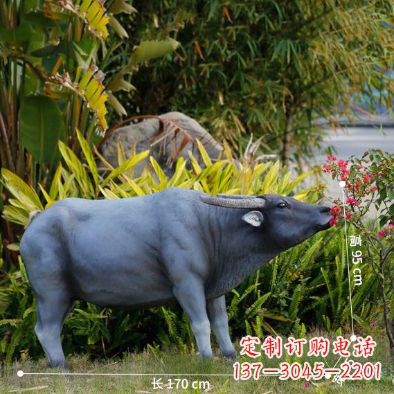 佛山玻璃钢水牛雕塑——象征力量的艺术作品