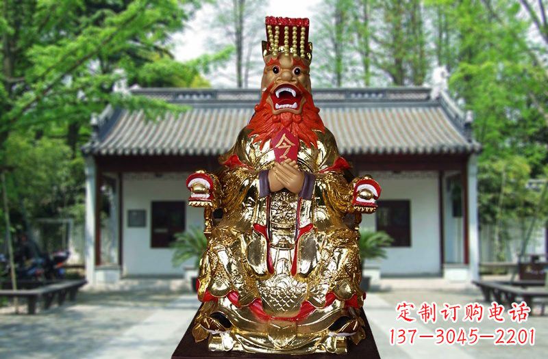 佛山玻璃钢贴金龙王