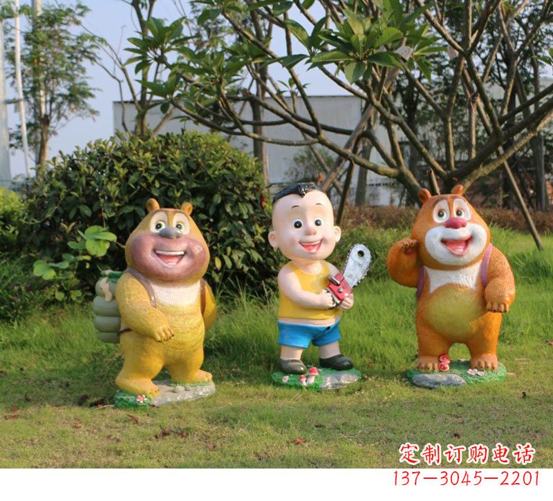 佛山熊熊乐园玻璃钢雕塑的魅力