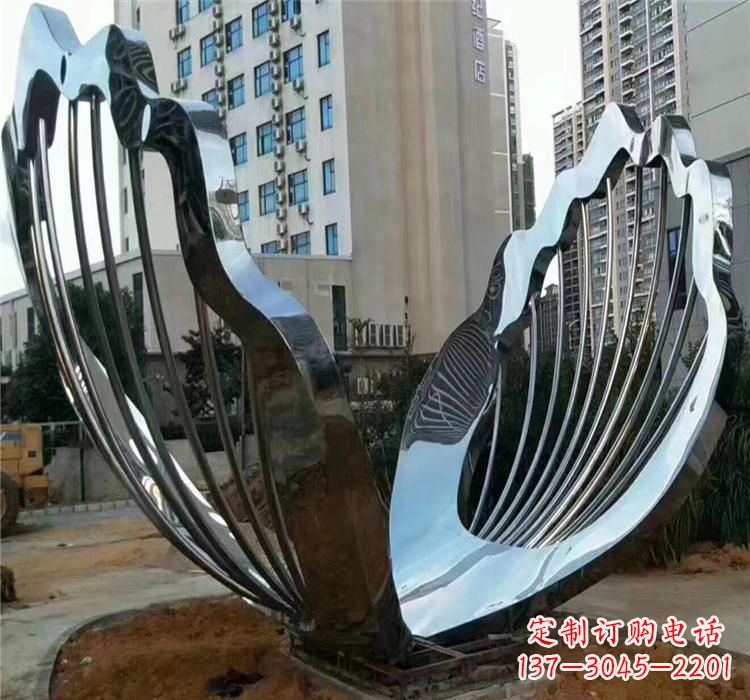 佛山不锈钢贝壳雕塑艺术与自然的完美结合