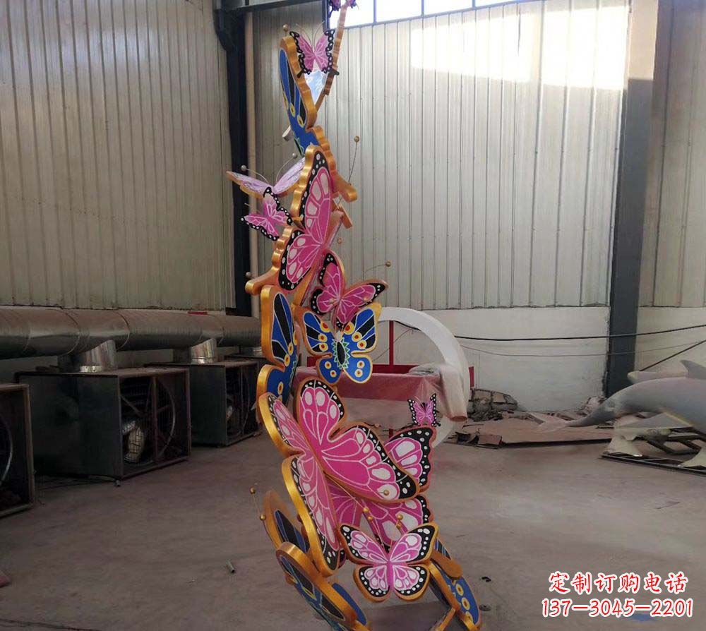 佛山精致绚丽的不锈钢蝴蝶雕塑