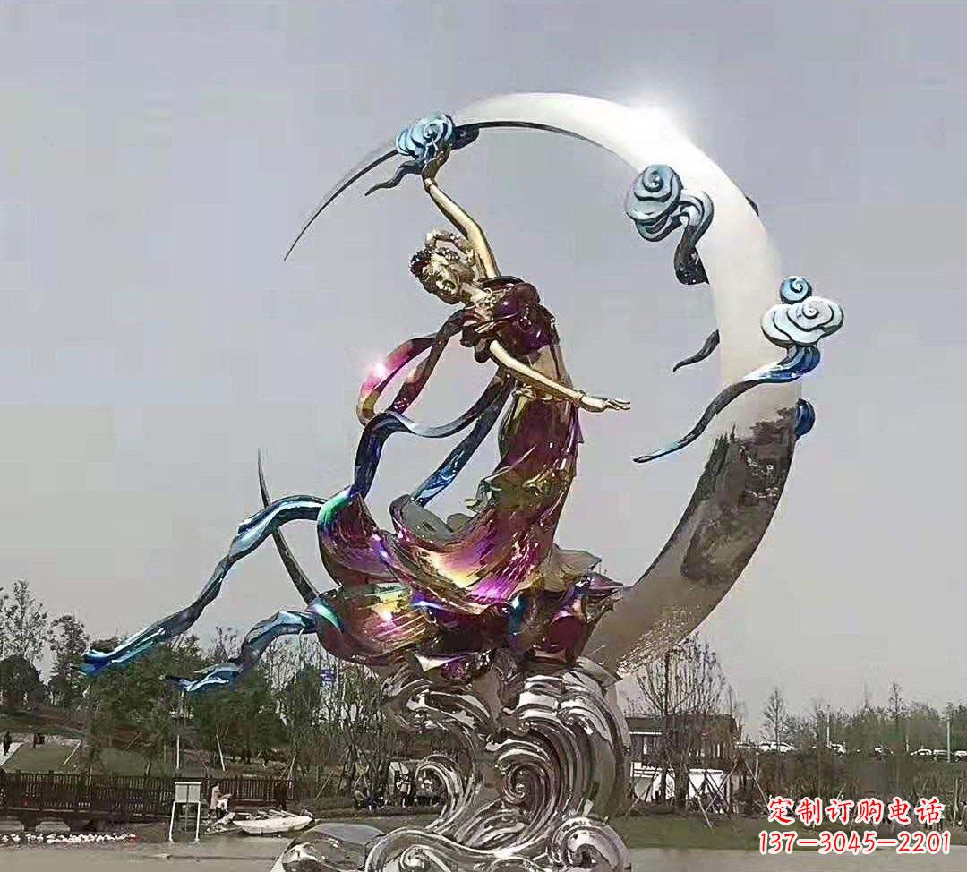 佛山不锈钢嫦娥奔月雕塑