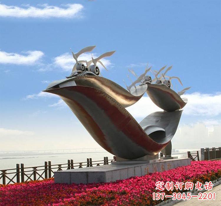 佛山海鸥雕塑——点缀不锈钢城市