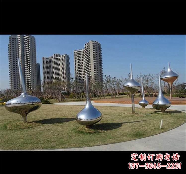 佛山不锈钢城市水滴雕塑唤醒城市的灵魂