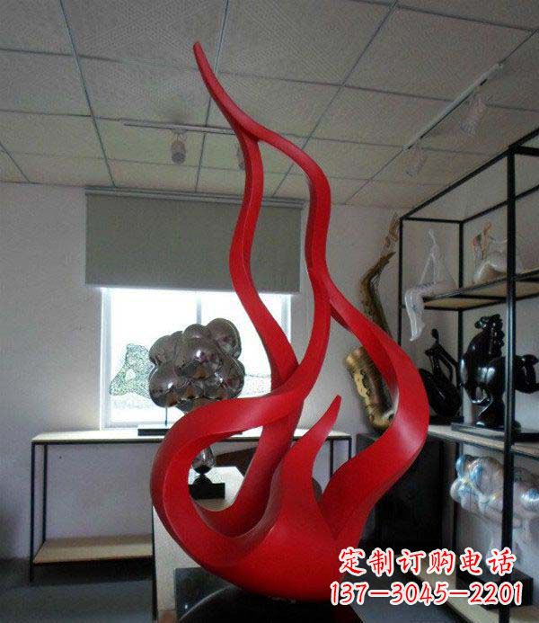 佛山精致不锈钢火苗雕塑