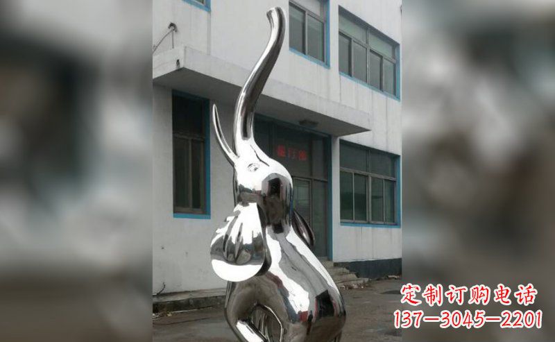 佛山精致的不锈钢大象雕塑