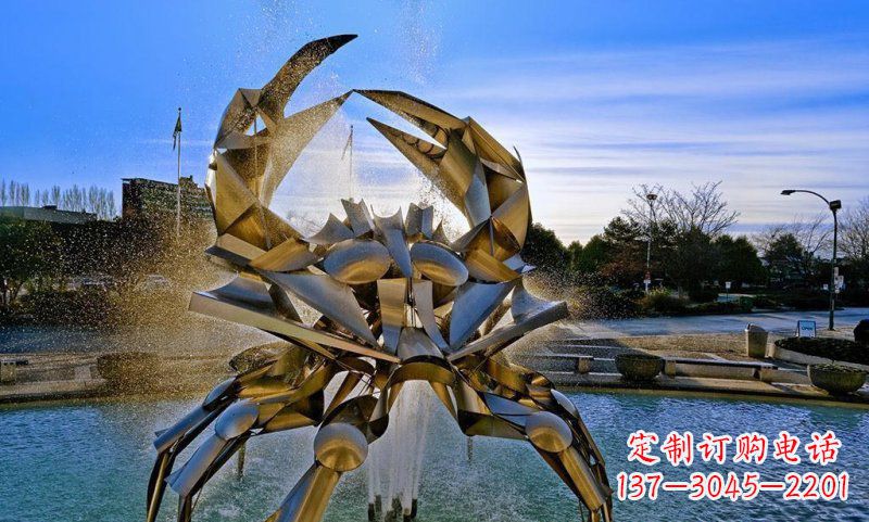 佛山精美不锈钢螃蟹雕塑