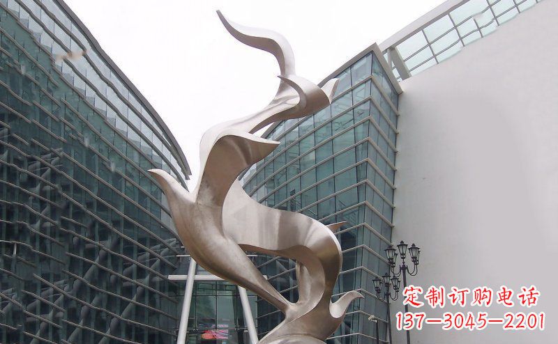 佛山不锈钢大雁雕塑