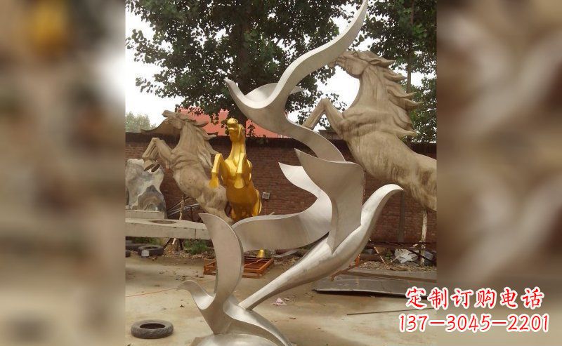 佛山不锈钢大雁雕塑