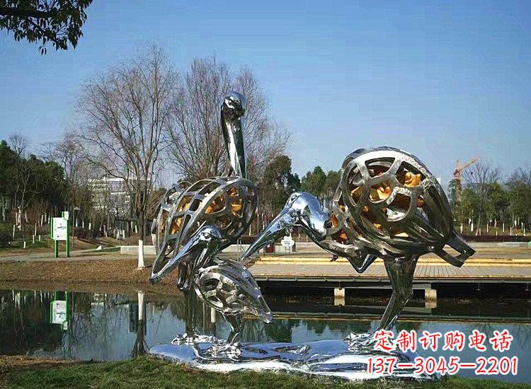 佛山精美非凡的不锈钢丹顶鹤雕塑