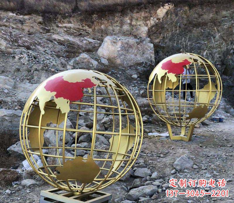 佛山不锈钢制作的地球雕塑