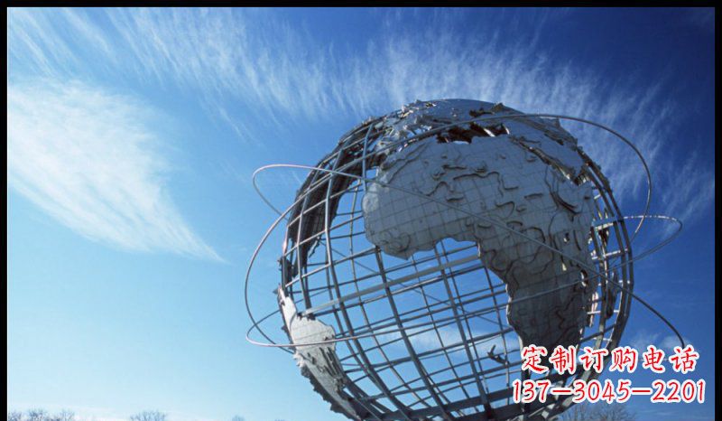 佛山不锈钢制地球雕塑精美的艺术品