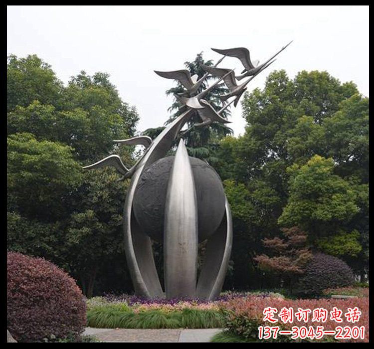 佛山不锈钢天鹅雕塑