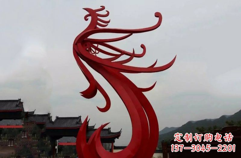 佛山精美不锈钢凤凰雕塑