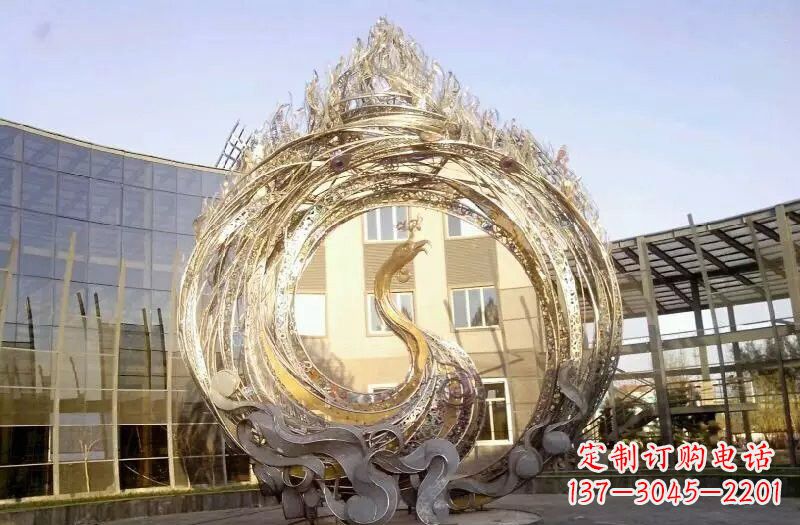佛山不锈钢凤凰涅槃雕塑