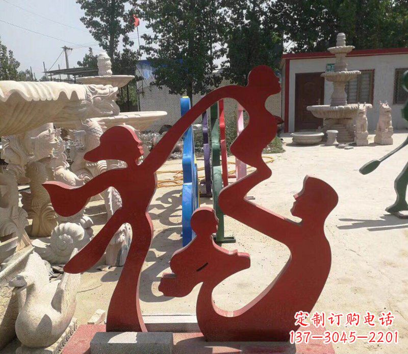 佛山不锈钢福字雕塑