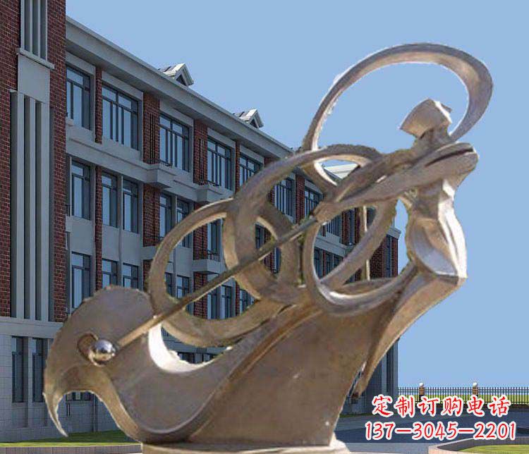 佛山不锈钢制作的高尔夫球人物雕塑