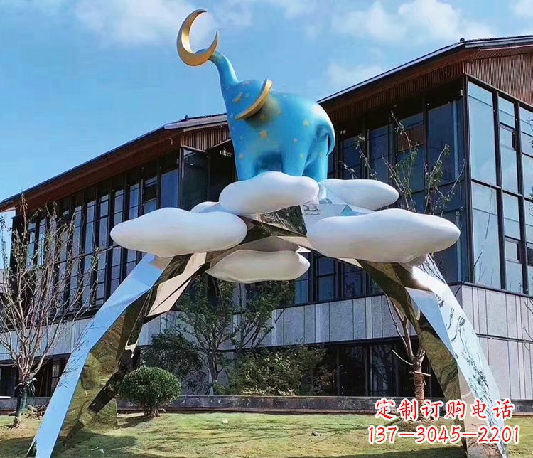 佛山精美不锈钢拱门雕塑
