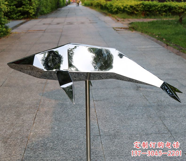 佛山不锈钢海豚雕塑令人惊叹的精致艺术品
