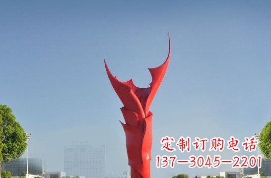 佛山不锈钢火炬雕塑——点燃友谊之火