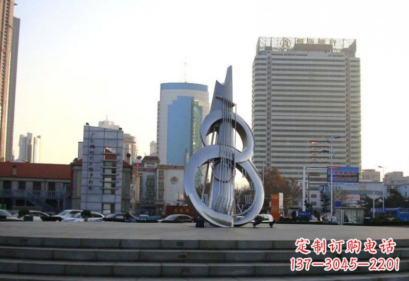 佛山不锈钢吉他雕塑